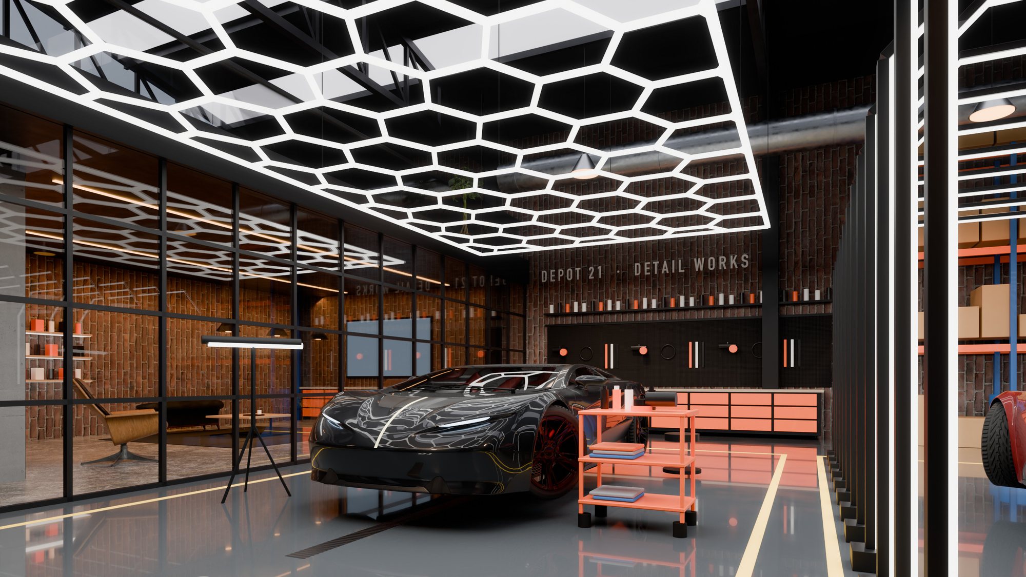 Detailing studio, hero view